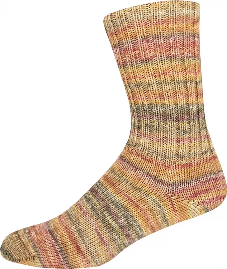 Supersocke Sort. 400 Lambro Color, Farbe 3273 beige-braun-bunt