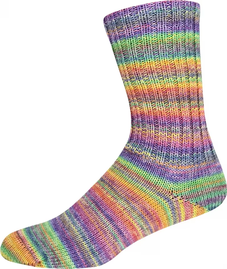 Supersocke Sort. 400 Lambro Color, Farbe 3275 streifig-bunt