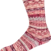 Supersocke 407, Merino, 8f. Farbe 3316 rot-natur