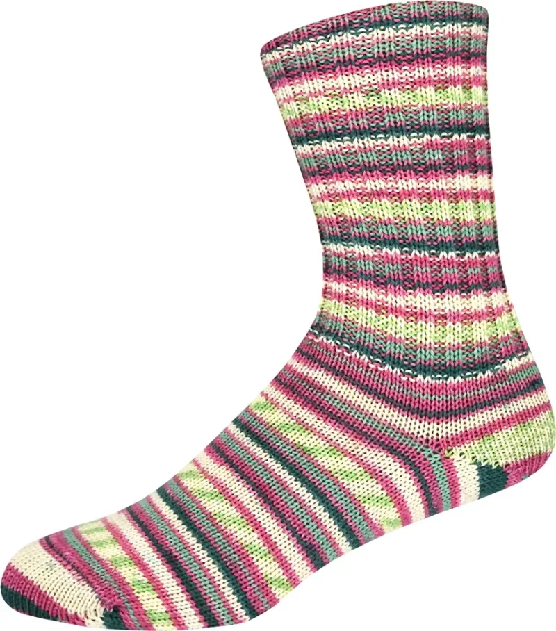 Supersocke Sort. 412 Winter Color 3355, Farbe pastell-weihnachtlich