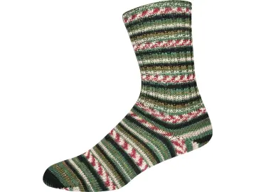 Supersocke Sort. 412 Winter Color 3356, Farbe dunkelblau-grau-rot