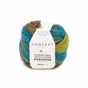 Symmetric socks & more Paradise Farbe 43 ocker-grün-blau