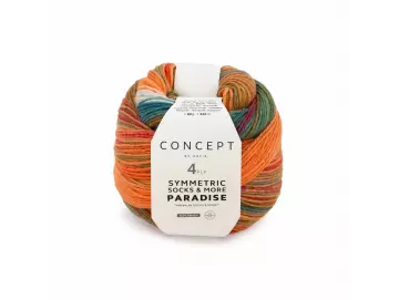 Symmetric socks & more Paradise Farbe 44 braun-grün-orange