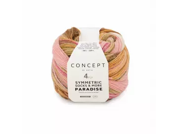 Symmetric socks & more Paradise Farbe 40 rosé-camel-grün