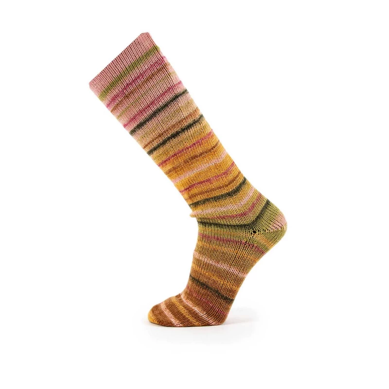 Symmetric socks & more Paradise Farbe 40 rosé-camel-grün
