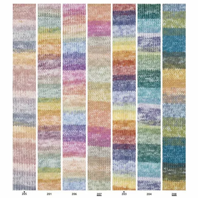 Ultrasoft Colors Farbe 204 blau-lila-grün
