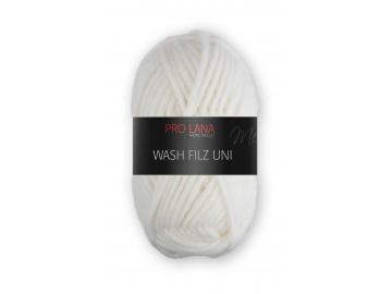 Wash Filz uni Farbe 101 weiß