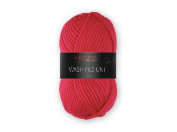 Wash Filz uni Farbe 130 rot