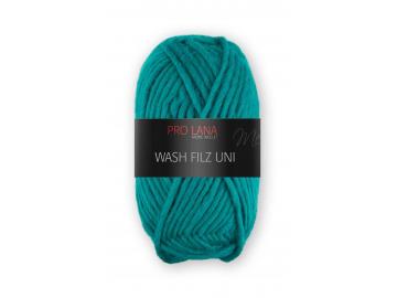 Wash Filz uni Farbe 166 grünblau
