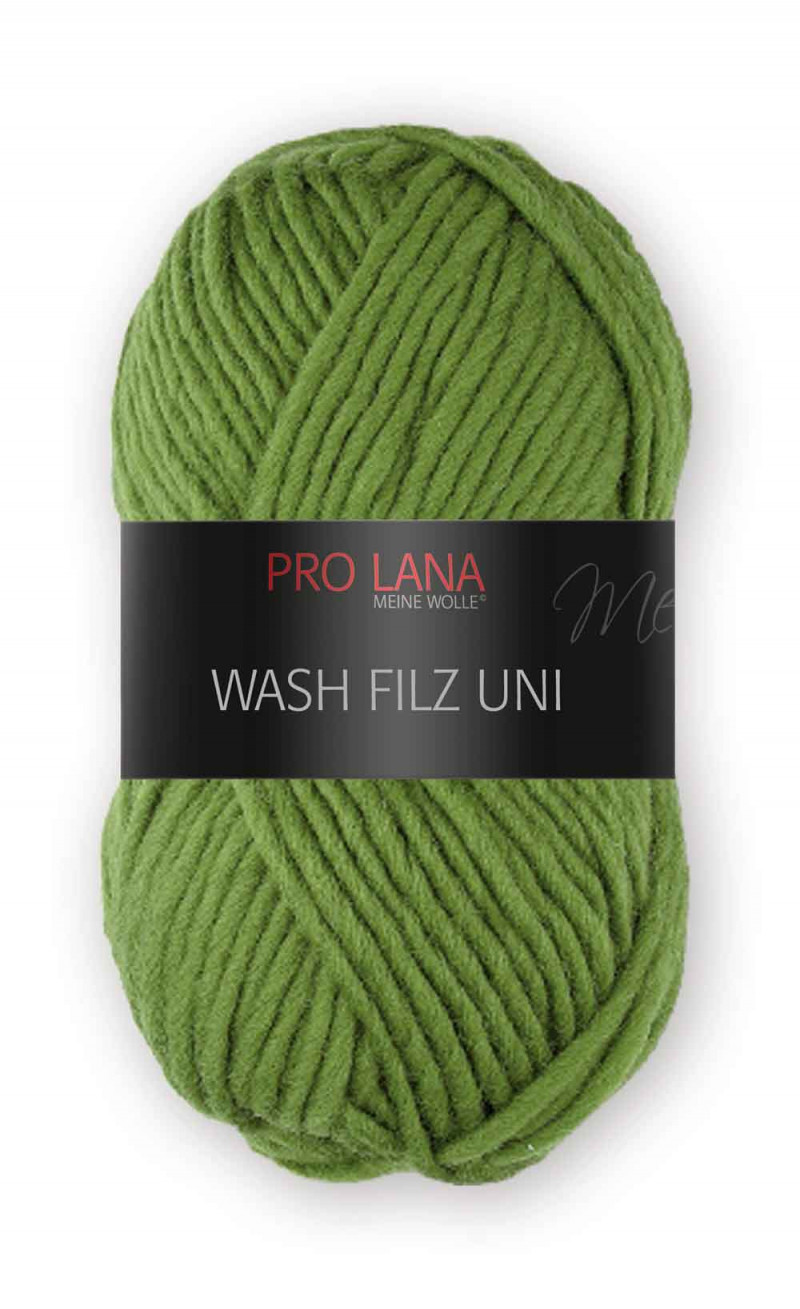 Wash Filz uni Farbe 170 olive