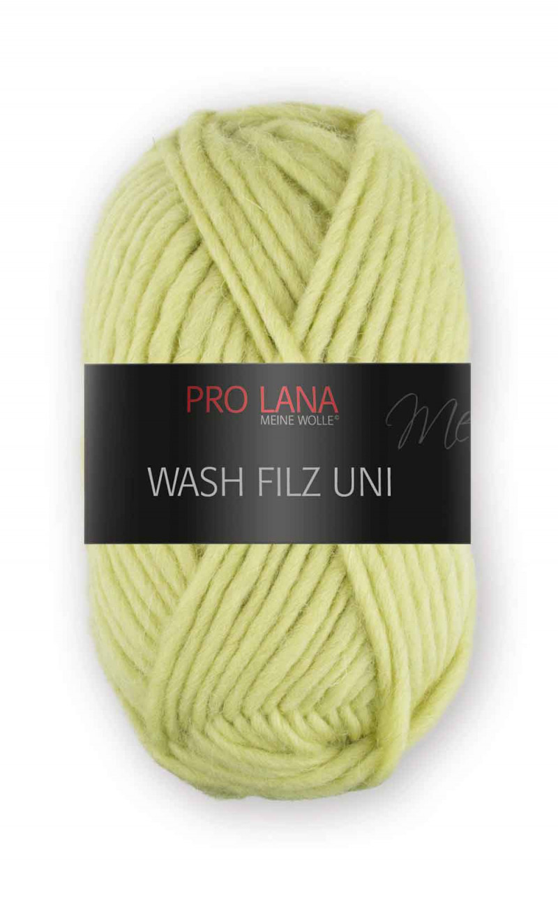 Wash Filz uni Farbe 175 hellgrün
