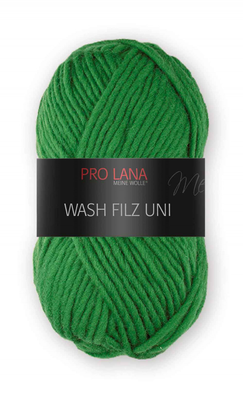 Wash Filz uni Farbe 177 grasgrün