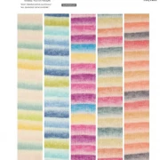 Äita-Socks Farbe 204 wasserblau-zitronengelb-rosé-grün